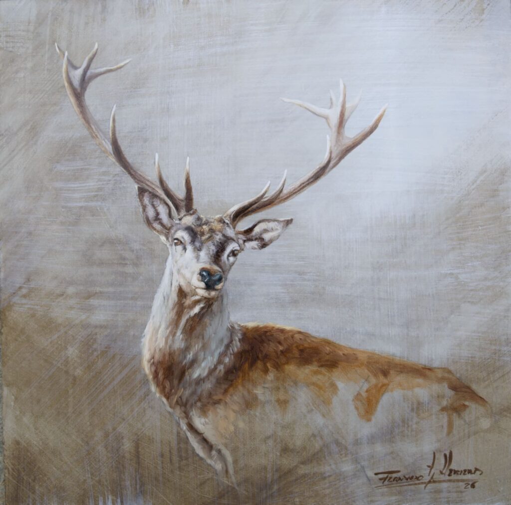 cuadro venado caza herrera