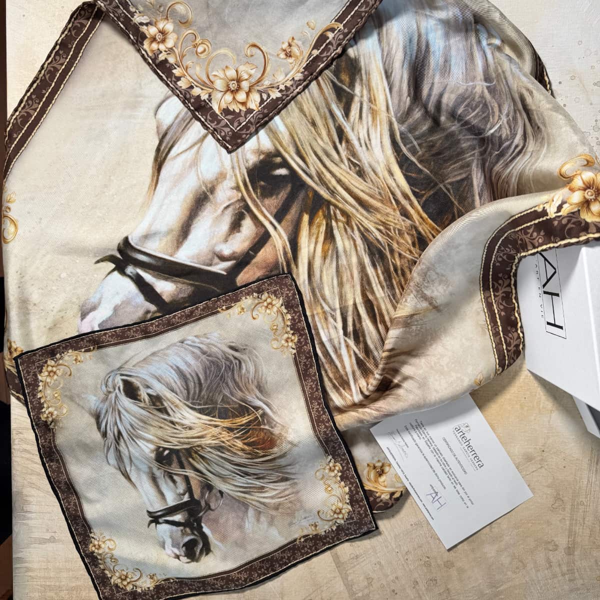 pañuelo caballo seda hermes herrera