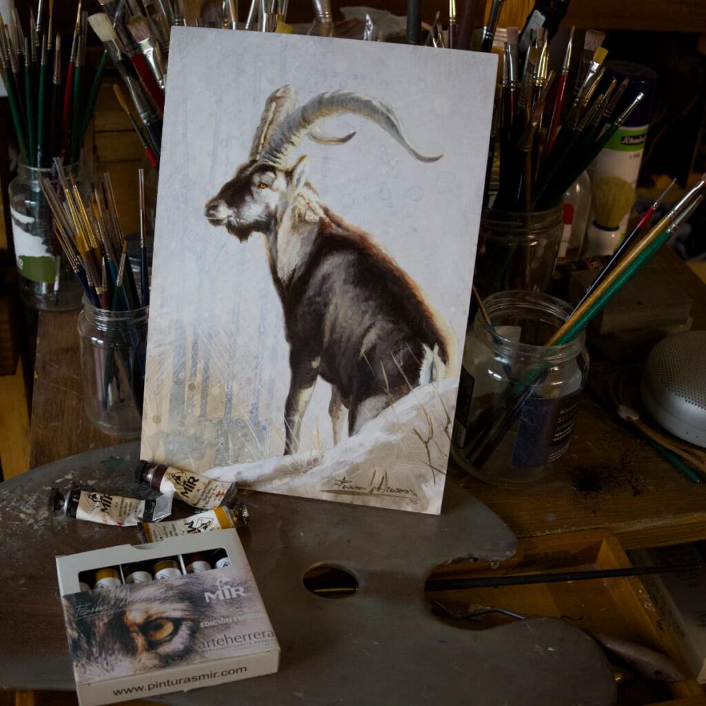 cuadro macho.montes oleo herrera