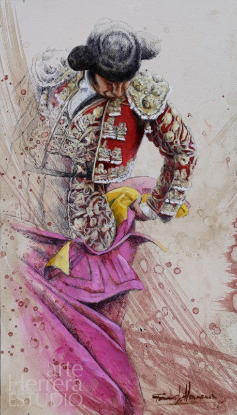 torero morante cuadro oleo herrera