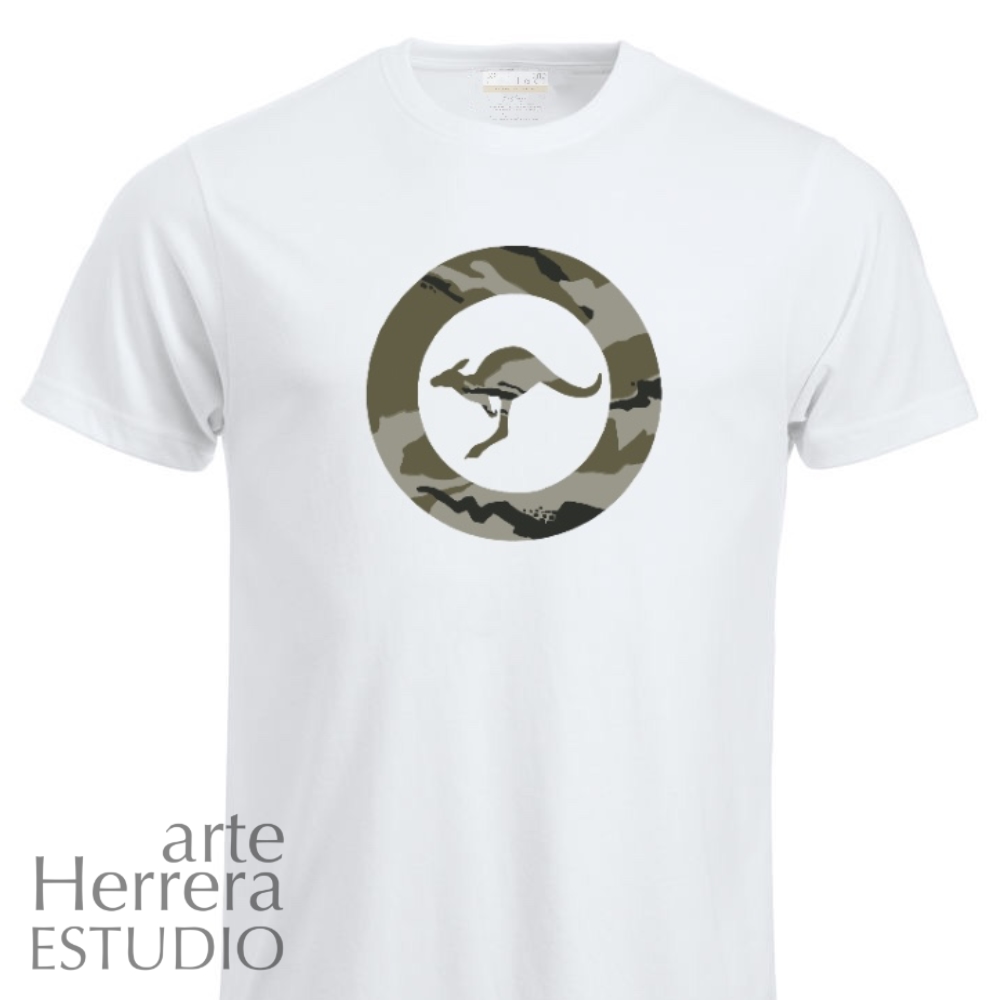 camiseta camuflaje canguro arteherrera