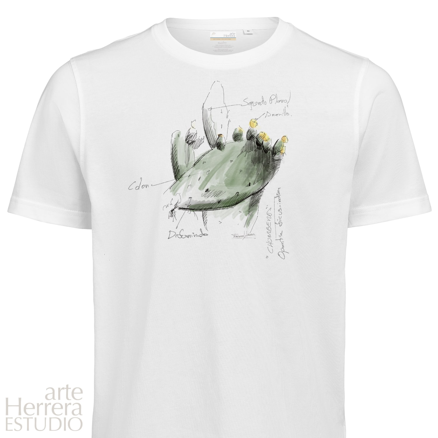 camiseta original cactus arteherrera frontal