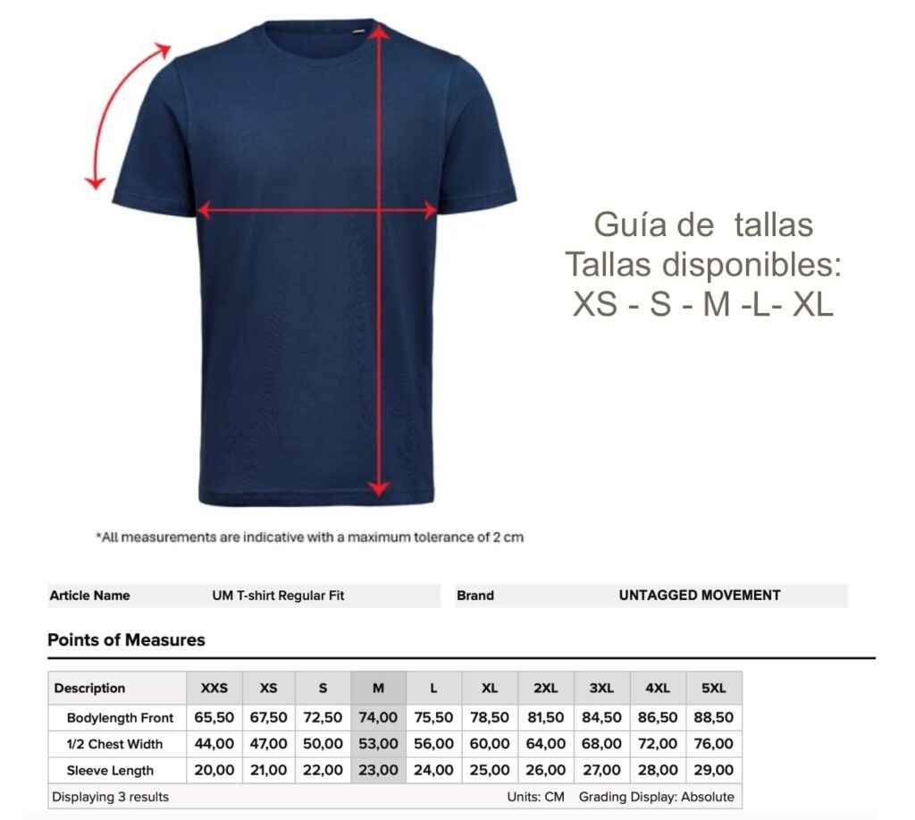 tabla tallas